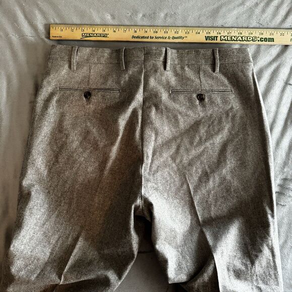 J McLaughlin Virgin Wool Beige Tan Pleated Dress Pants sz 38 EUC Mens - Picture 11 of 11
